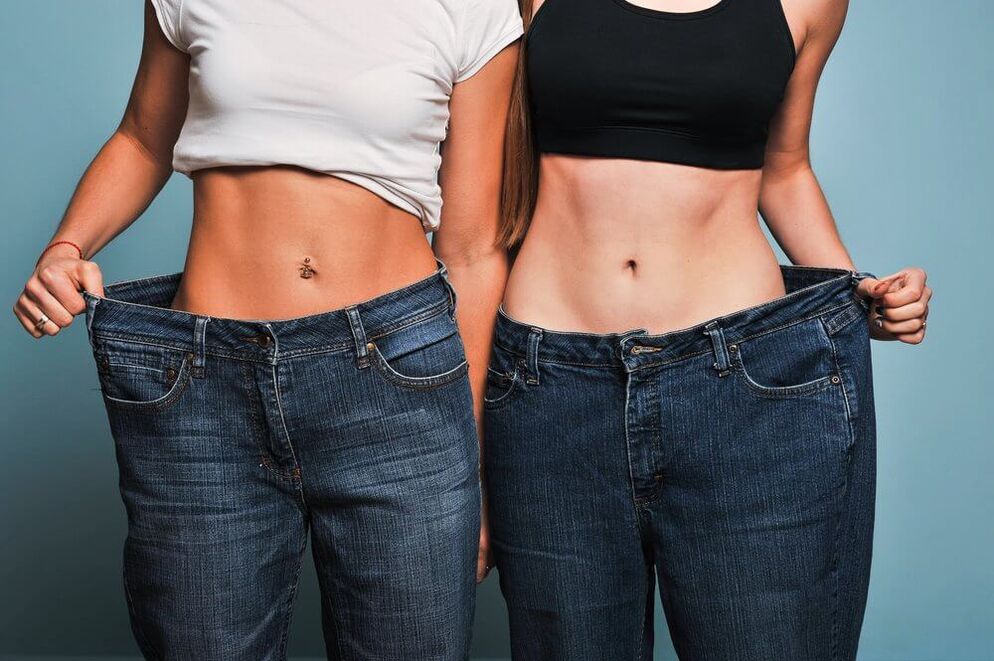 Grâce à un régime et à de l'exercice, les filles ont perdu du poids en un mois